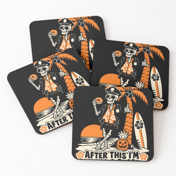 Item preview, Skeleton Cop Vacation - After This I'm Getting A Burrito designed and sold by mnkyride.