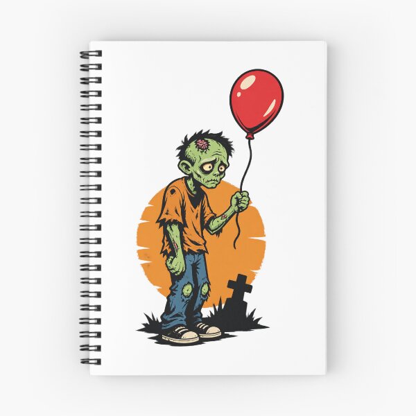 Item preview, Sad Zombie Holding a Balloon Cute and Melancholic Illustration designed and sold by JessElle05.