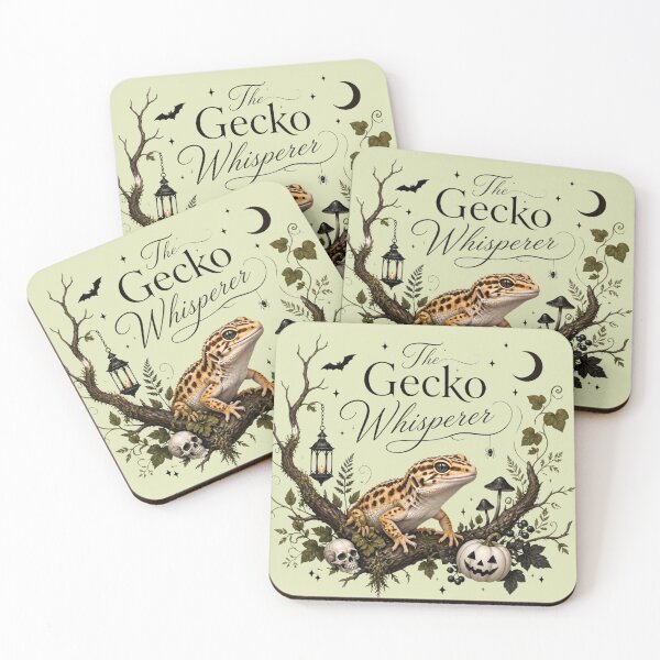 Item preview, The Gecko Whisperer Gothic Illustration of a Gecko and Halloween designed and sold by BriSher.