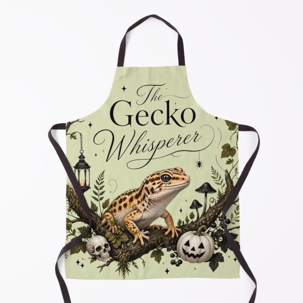 Item preview, The Gecko Whisperer Gothic Illustration of a Gecko and Halloween designed and sold by BriSher.