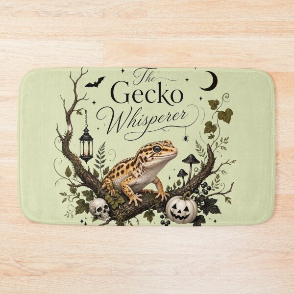 Item preview, The Gecko Whisperer Gothic Illustration of a Gecko and Halloween designed and sold by BriSher.