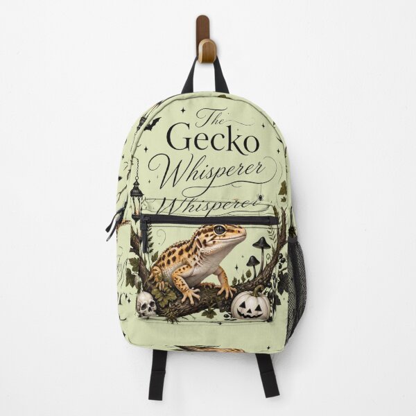 Item preview, The Gecko Whisperer Gothic Illustration of a Gecko and Halloween designed and sold by BriSher.