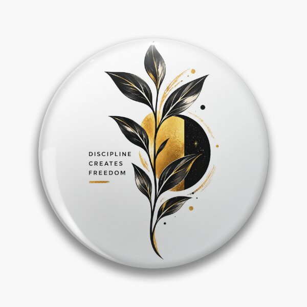 Item preview, Discipline Creates Freedom – Motivational Botanical Art designed and sold by CreativeCook.