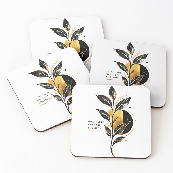 Item preview, Discipline Creates Freedom – Motivational Botanical Art designed and sold by CreativeCook.