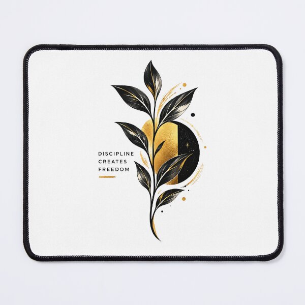Item preview, Discipline Creates Freedom – Motivational Botanical Art designed and sold by CreativeCook.