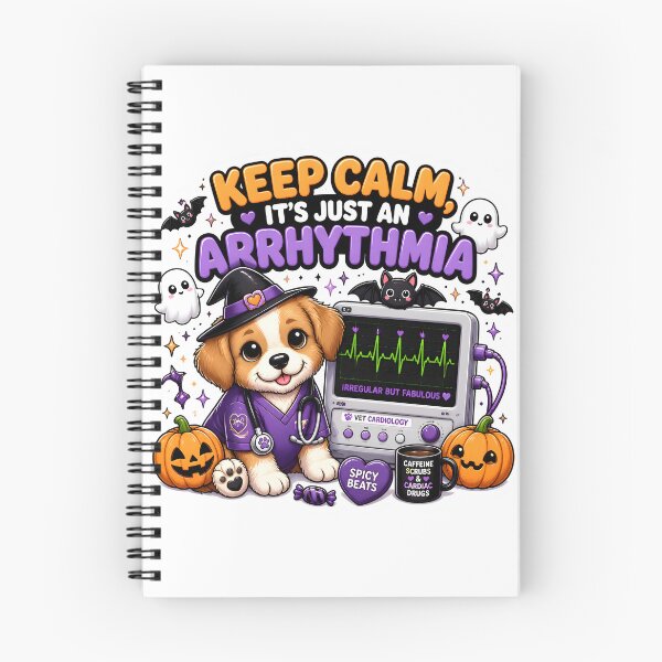 Item preview, Keep Calm, It’s Just an Arrhythmia — Veterinary Cardiology Halloween designed and sold by Bettybee00.