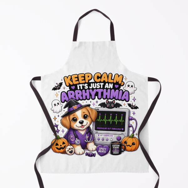 Item preview, Keep Calm, It’s Just an Arrhythmia — Veterinary Cardiology Halloween designed and sold by Bettybee00.