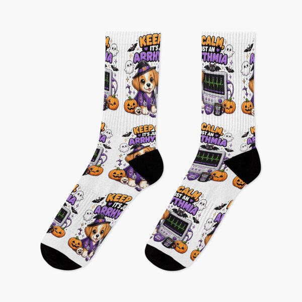 Item preview, Keep Calm, It’s Just an Arrhythmia — Veterinary Cardiology Halloween designed and sold by Bettybee00.