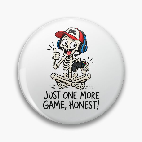 Item preview, Funny Skeleton Gamer Video Game Cartoon designed and sold by ShirtWreck.