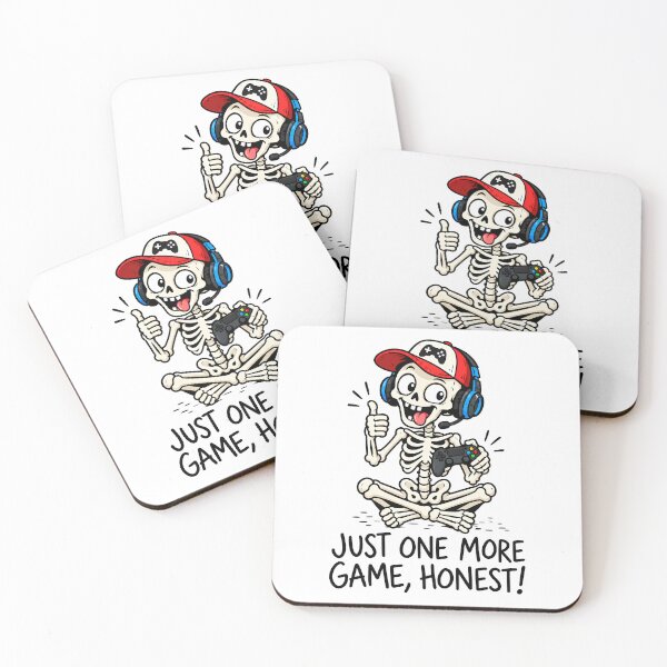 Item preview, Funny Skeleton Gamer Video Game Cartoon designed and sold by ShirtWreck.