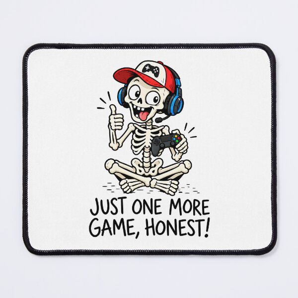 Item preview, Funny Skeleton Gamer Video Game Cartoon designed and sold by ShirtWreck.