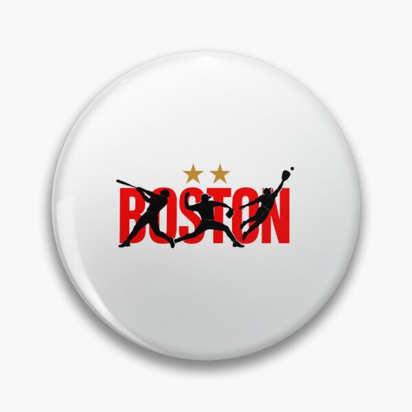 Item preview, Boston-Baseball Action Silhouette With Gold Stars designed and sold by YAWO-PAE.