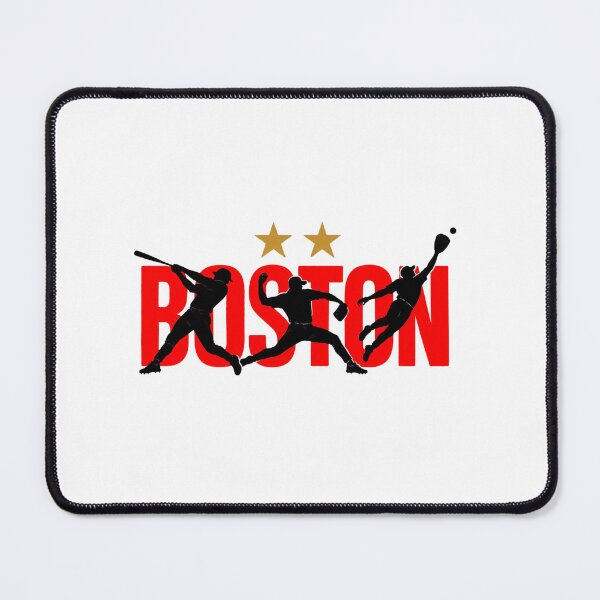 Item preview, Boston-Baseball Action Silhouette With Gold Stars designed and sold by YAWO-PAE.