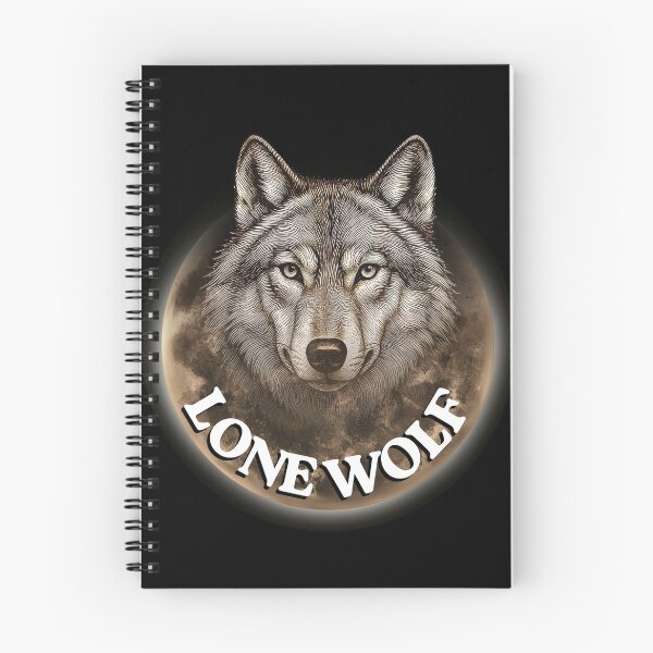 Item preview, Wolf Spirit Vintage Wildlife Illustration -majestic wolf across the moon designed and sold by OLYUS.