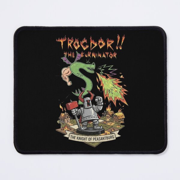 Item preview, Trogdor & The Knight Board Game Fantasy Parody Art Print / T-Shirt Design designed and sold by loccotown168.