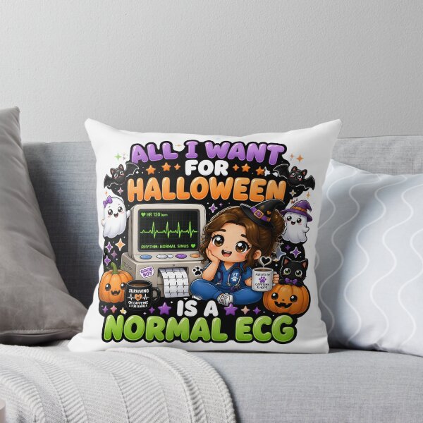 Item preview, All I Want for Halloween Is a Normal ECG — Veterinary Cardiology designed and sold by Bettybee00.