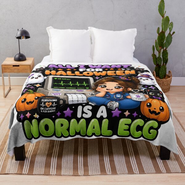 Item preview, All I Want for Halloween Is a Normal ECG — Veterinary Cardiology designed and sold by Bettybee00.