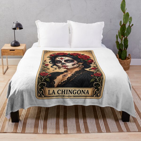 Item preview, La Chingona Day Of The Dead Tarot Card Vintage designed and sold by YAWO-PAE.