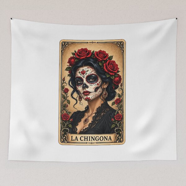 Item preview, La Chingona Day Of The Dead Tarot Card Vintage designed and sold by YAWO-PAE.