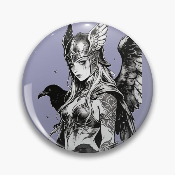 Item preview, Valkyrie Dark Angel Tattoo Poster designed and sold by GodsMonsterss.