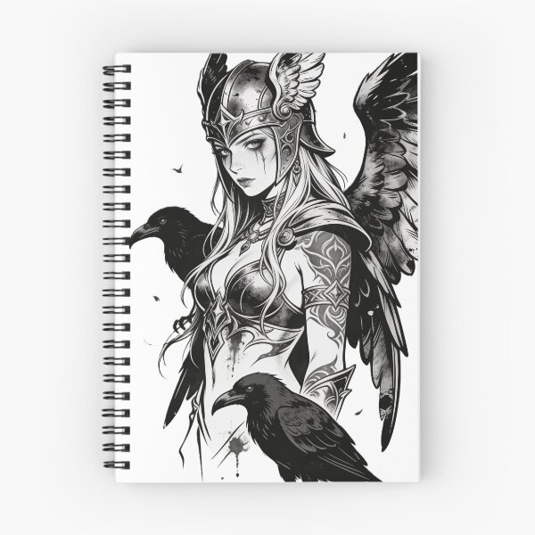 Item preview, Valkyrie Dark Angel Tattoo Poster designed and sold by GodsMonsterss.