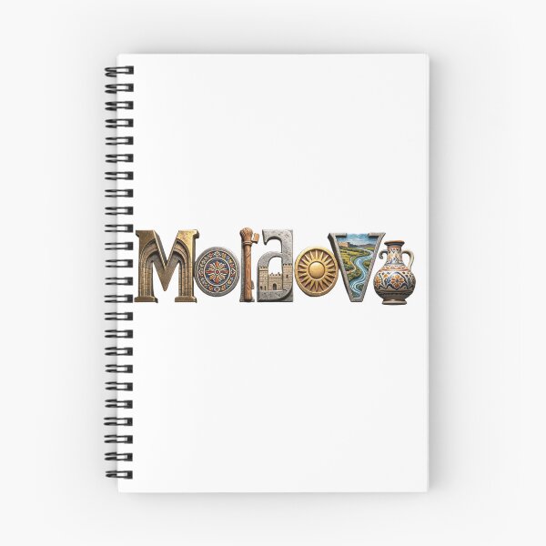 Item preview, Moldova Typography – Fortress, River & Folk Pottery Letters designed and sold by VladisWorld.