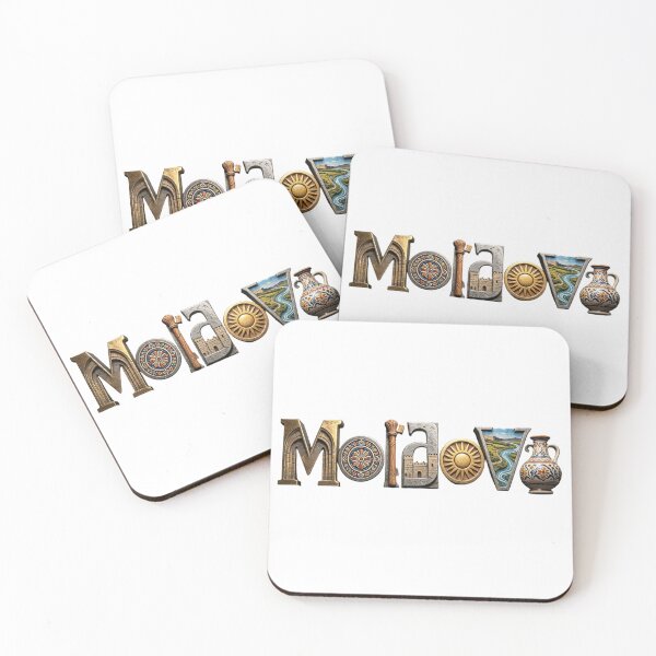Item preview, Moldova Typography – Fortress, River & Folk Pottery Letters designed and sold by VladisWorld.