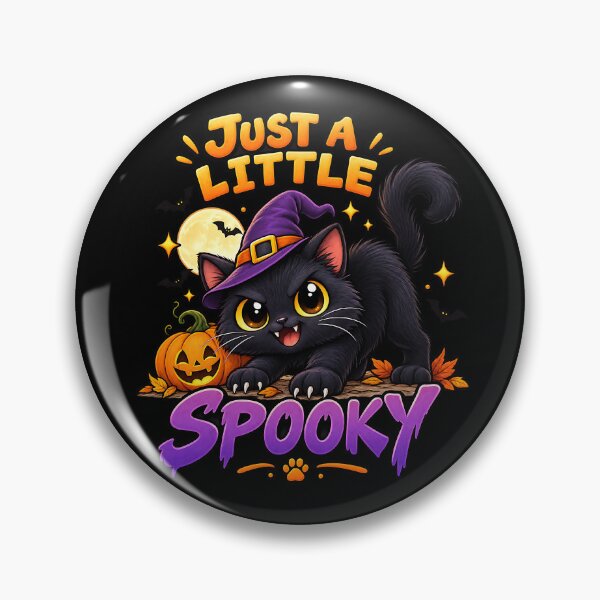 Item preview, Just a Little Spooky Cute Halloween Cat designed and sold by Yomere.