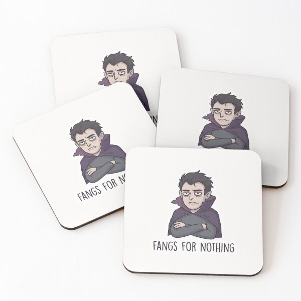 Item preview, Fangs for Nothing Halloween Vampire Sticker designed and sold by Cerys-GS.