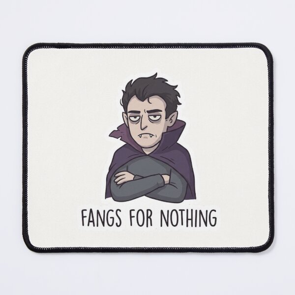 Item preview, Fangs for Nothing Halloween Vampire Sticker designed and sold by Cerys-GS.