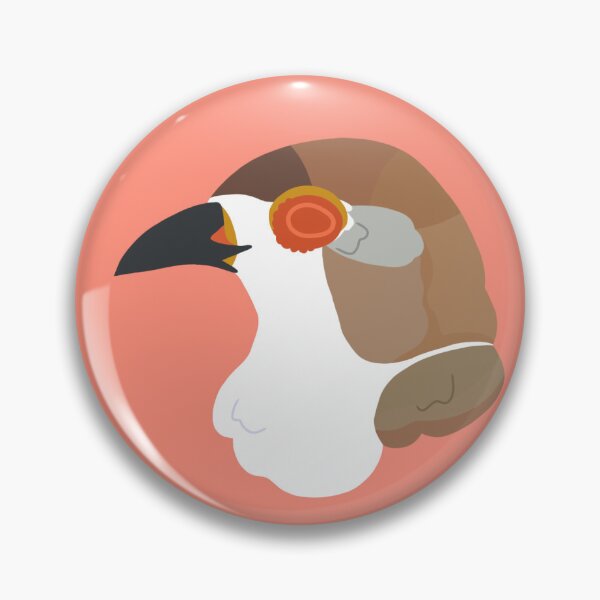 Item preview, CBS Sticker - Yellow-eyed Babbler  designed and sold by ClumsyPillbug.