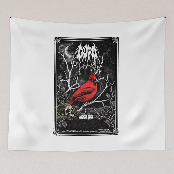 Item preview, Gojira St Louis Metal Concert Red Cardinal And Skull Dark Graphic designed and sold by YAWO-PAE.
