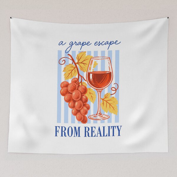 Item preview, Wine A Grape Escape From Reality designed and sold by LuminOrb.