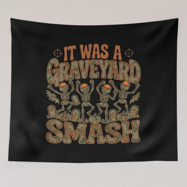 Item preview, Camo Halloween Graveyard Smash Skeletons designed and sold by KroghDs.