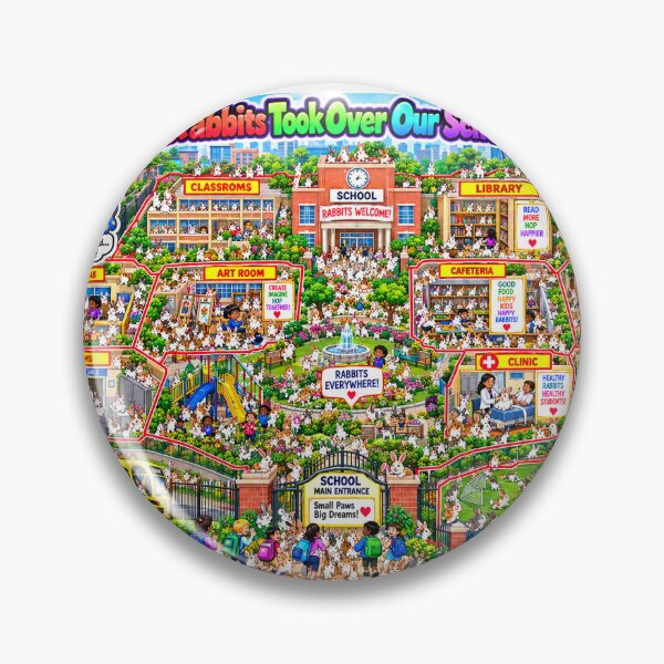 Item preview, One Million Rabbits Took Over School designed and sold by New Wave Artworks & Odds &Ends.