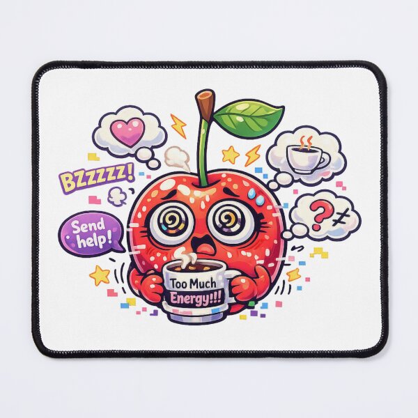 Item preview, oo Much Energy – Pastel Kawaii Cherry Hyper Mode designed and sold by Sommium .