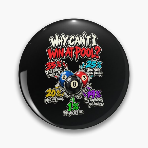 Item preview, Excuses Every Pool Player Knows designed and sold by diego75bcn.