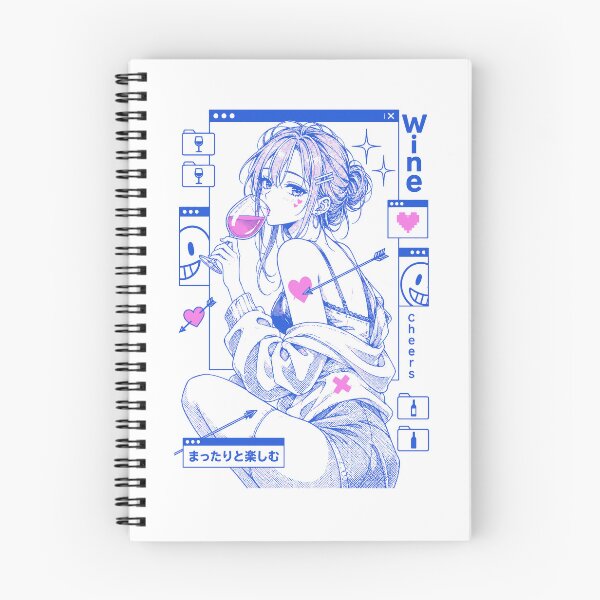 Item preview, Wine Lover Funny Wine Tasting Cheers Anime designed and sold by LuminOrb.