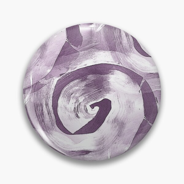 Item preview, Retro Circle Swirl in White and Mauve designed and sold by Artistestella.