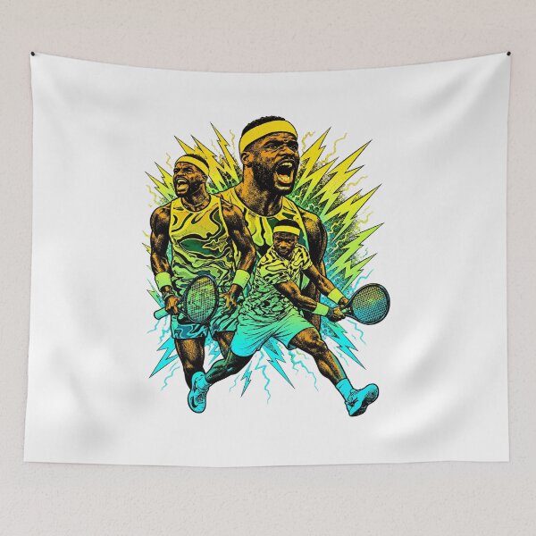Item preview, Frances Tiafoe Big Foe Electric Neon Graphic designed and sold by YAWO-PAE.