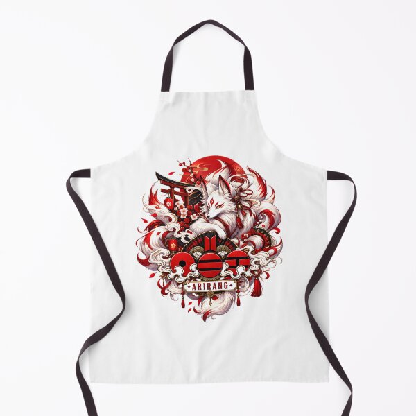 Item preview, BTS Arirang Comeback Vintage Inspired White Fox Spirit Fan Design designed and sold by Jack Millikin.