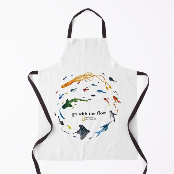 Item preview, National Geographic Marine Animals  - Marine Animals Go With The Flow - Watercolor Ocean designed and sold by dancymantil.