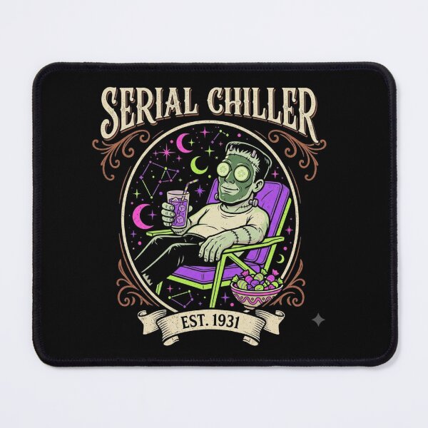 Item preview, Serial Chiller Frankenstein - Funny Retro Halloween designed and sold by Scribe2Vibe.