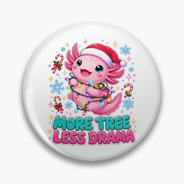 Item preview, Cute Axolotl More Tree Less Drama Christmas Graphic Tee designed and sold by Design Vibras.
