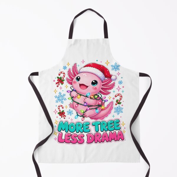 Item preview, Cute Axolotl More Tree Less Drama Christmas Graphic Tee designed and sold by Design Vibras.