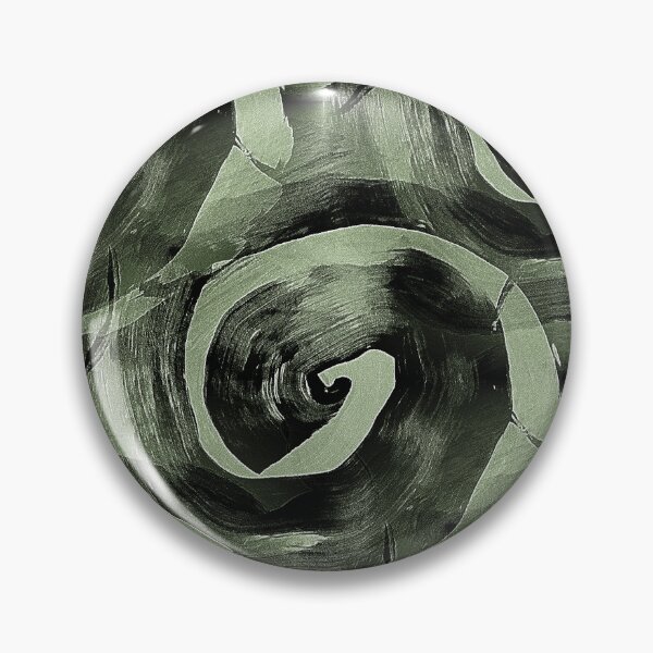 Item preview, Retro Circle Swirl in Black and Green designed and sold by Artistestella.