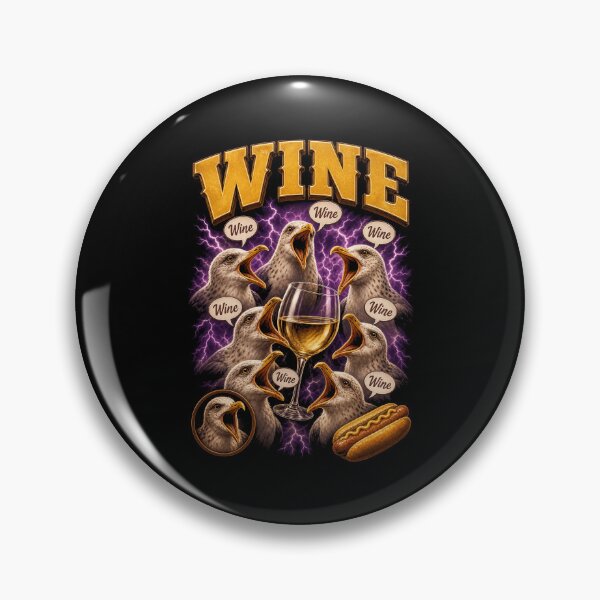 Item preview, seagulls screech Wine Lover Funny Wine Drinking designed and sold by LuminOrb.