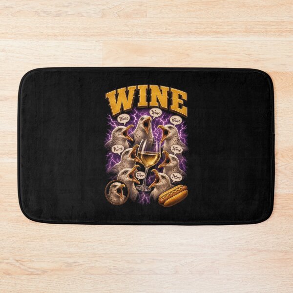 Item preview, seagulls screech Wine Lover Funny Wine Drinking designed and sold by LuminOrb.