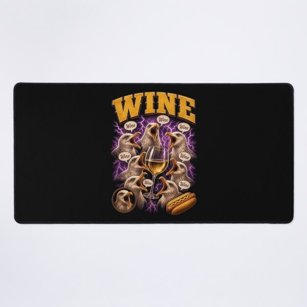 Item preview, seagulls screech Wine Lover Funny Wine Drinking designed and sold by LuminOrb.