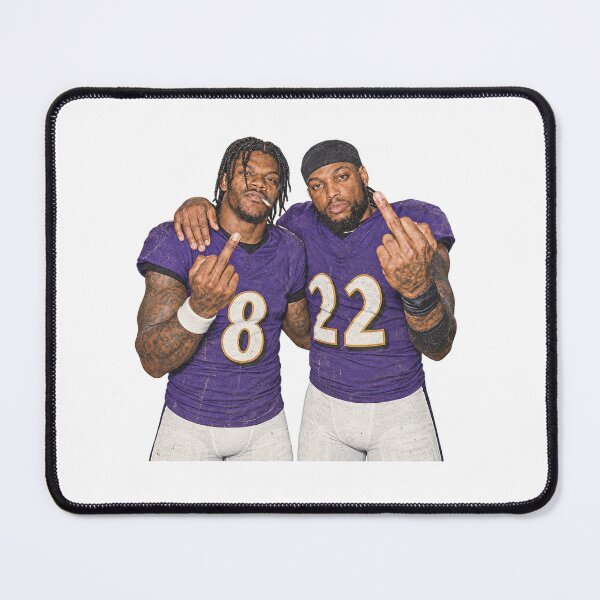 Item preview, Lamar-Jackson And Derrick Henry Middle Finger Smoking Baltimore Vintage designed and sold by YAWO-PAE.